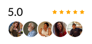 Avaliação 5 estrelas dos clientes